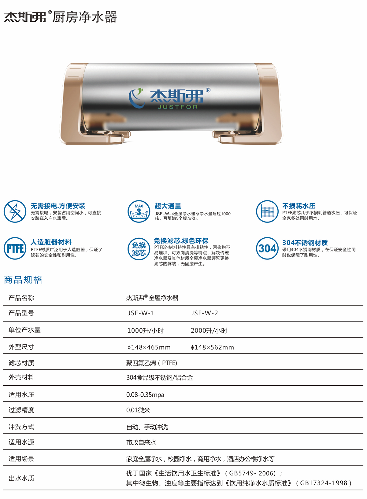 杰斯弗熱水凈水器（JSF-W-1、JSF-W-2）-1